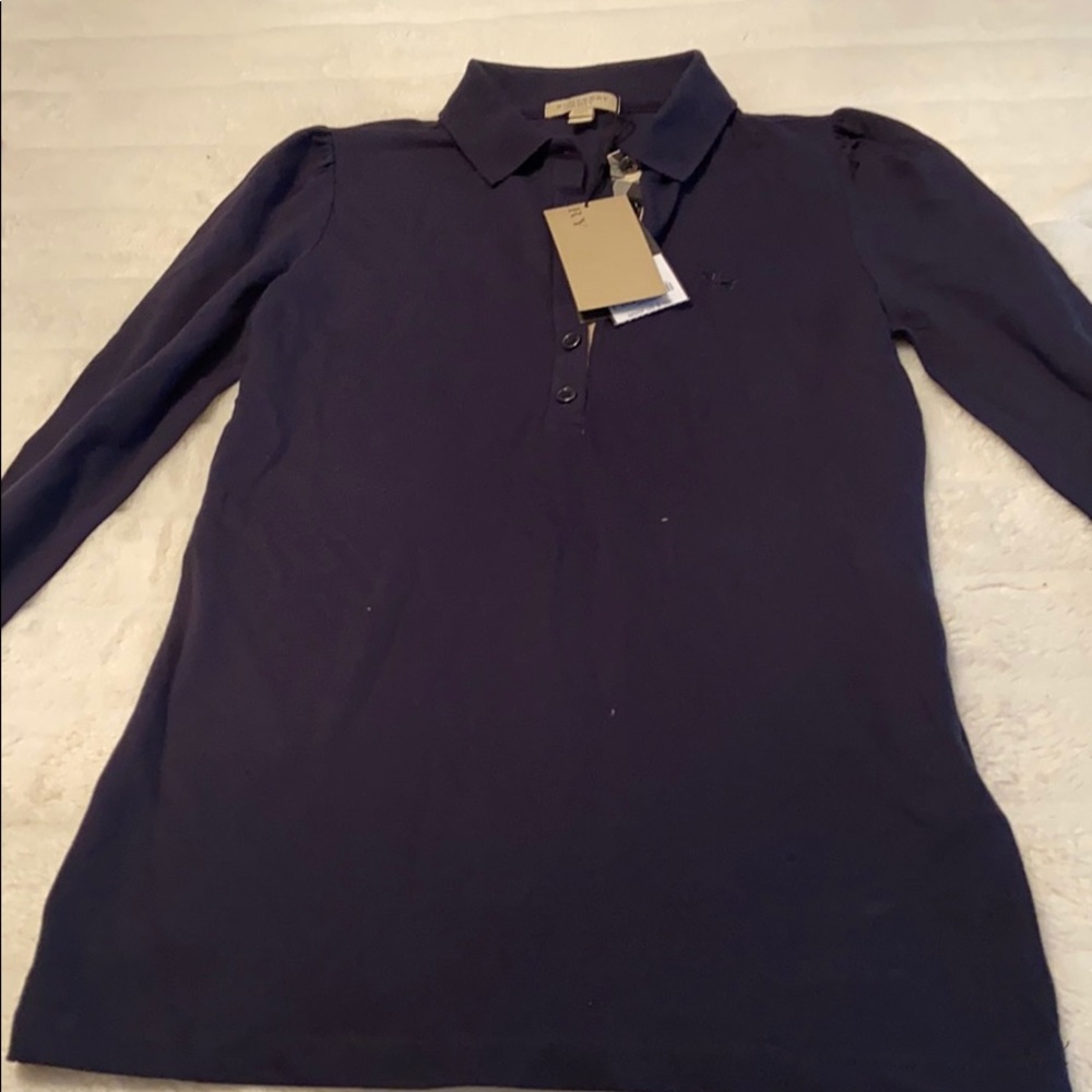 Burberry long sleeve polo